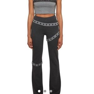 Danielle Guizio Button Placket Knit Pant